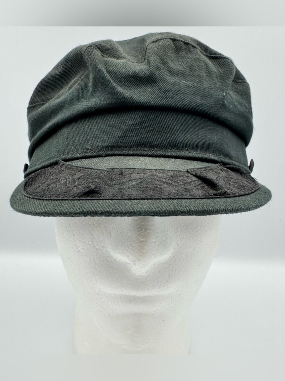 Vintage Authentic Greek Fisherman's Cap  Mens 7 1/8 Lined No Braided Cord Karfil